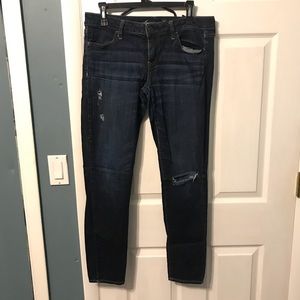 AMERICAN EAGLE TORN JEGGINGS SIZE 10